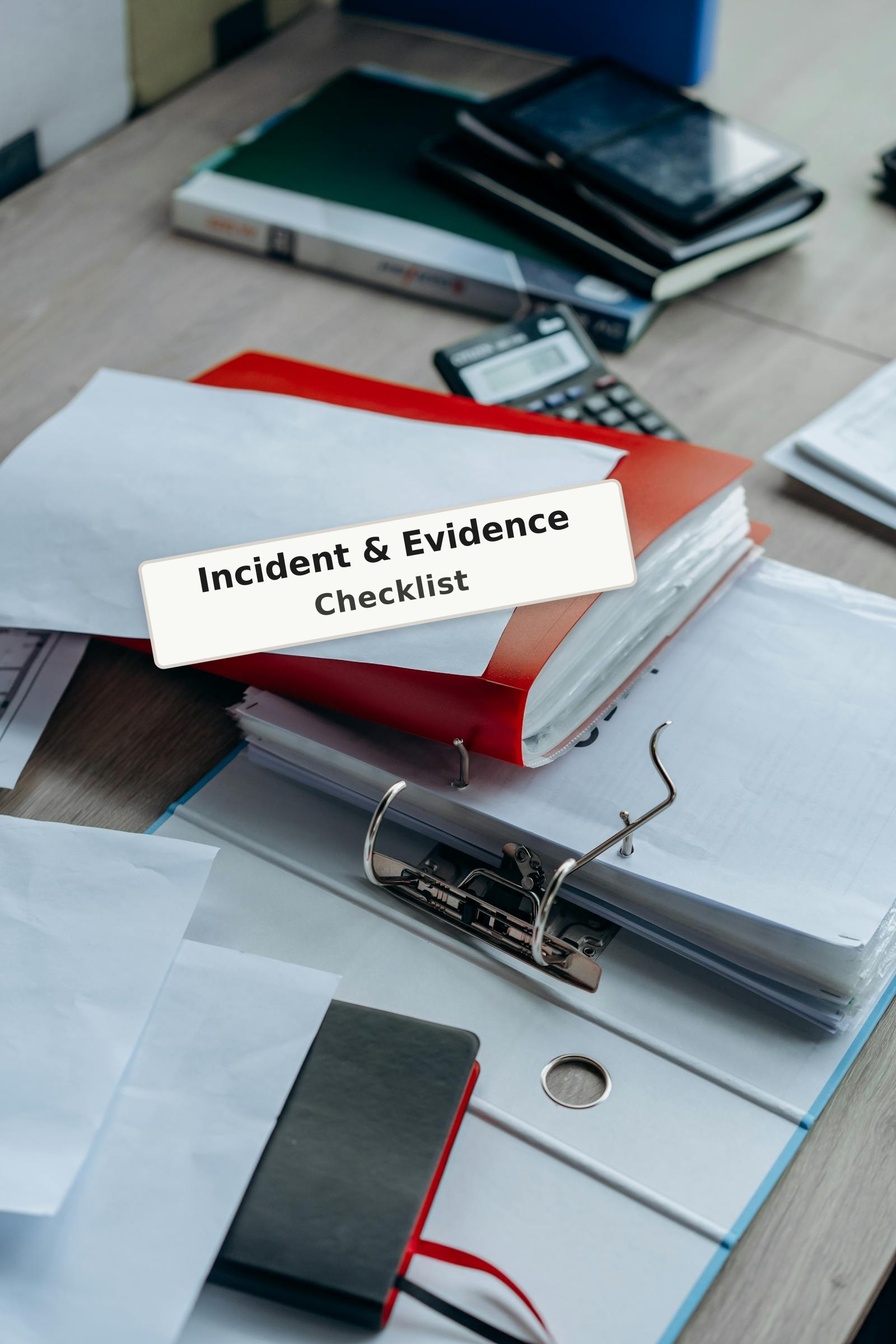 Incident and evidence folder ready for documentation.